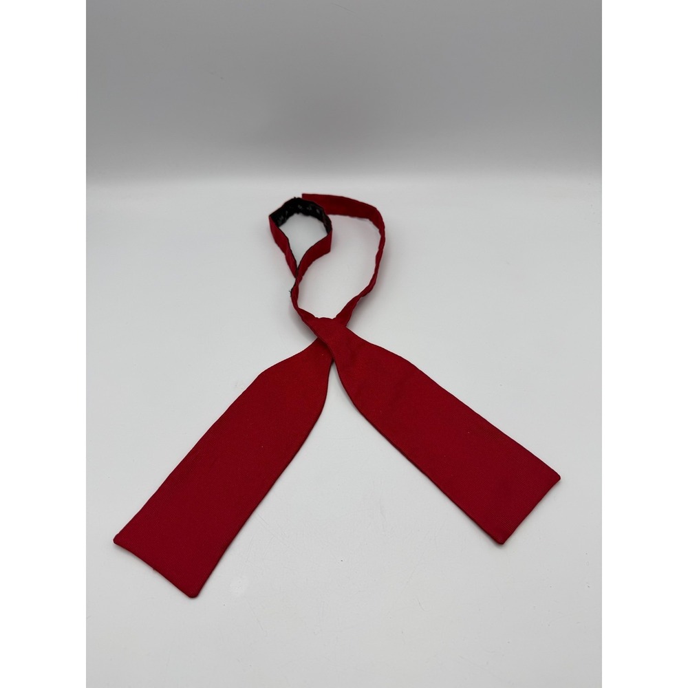 BURBERRY London Men's Bow Tie Solid Red Adjustable AS IS